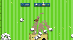 Sheeps tend to go in flock, except when they flee